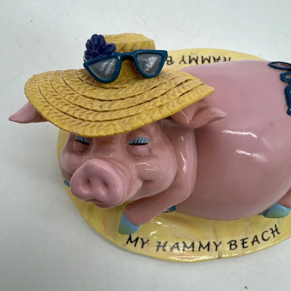 Pig Invasion Sassy Pig My Hammy Beach Sculpture Figure